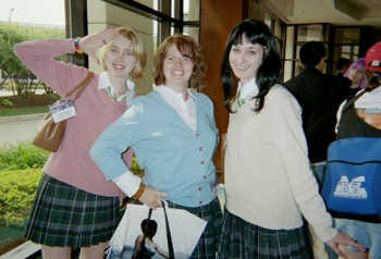 And yes, Ran had a red streak in her hair.