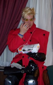 Yes, I actually took a picture of a Vash cosplayer...